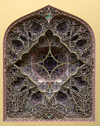 Illustration for article titled Incredibly beautiful windows made from stacked laser-cut paper
